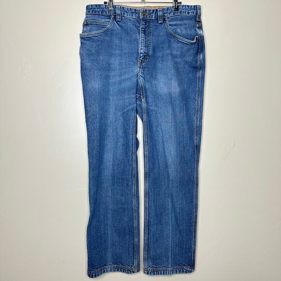 Duluth Trading DuluthFlex Ballroom Relaxed Fit Denim Jeans Medium Wash Men 36x34 - Picture 1 of 7